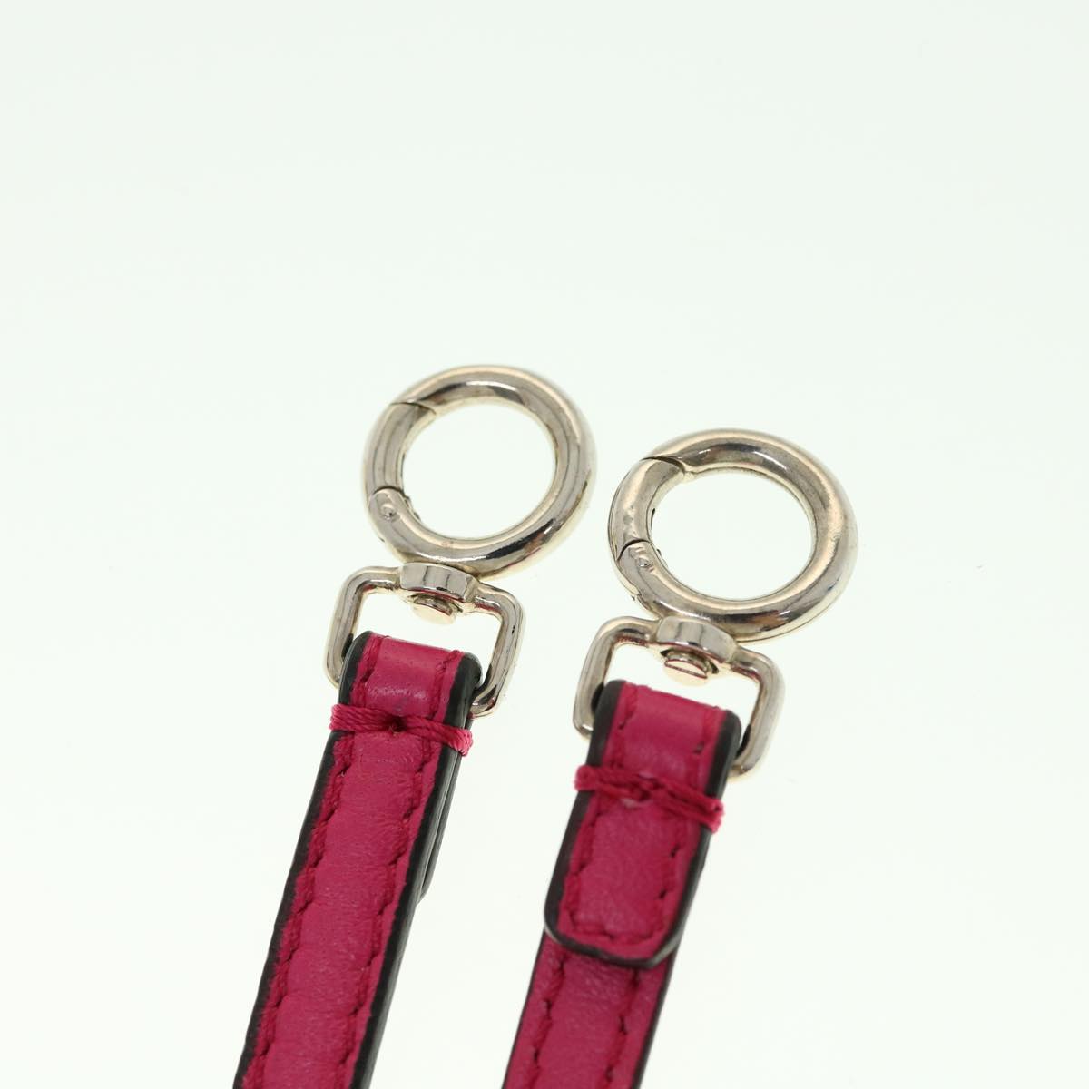 FENDI Micro Peek A Boo Hand Bag Leather 2way Pink Auth am2705gAV