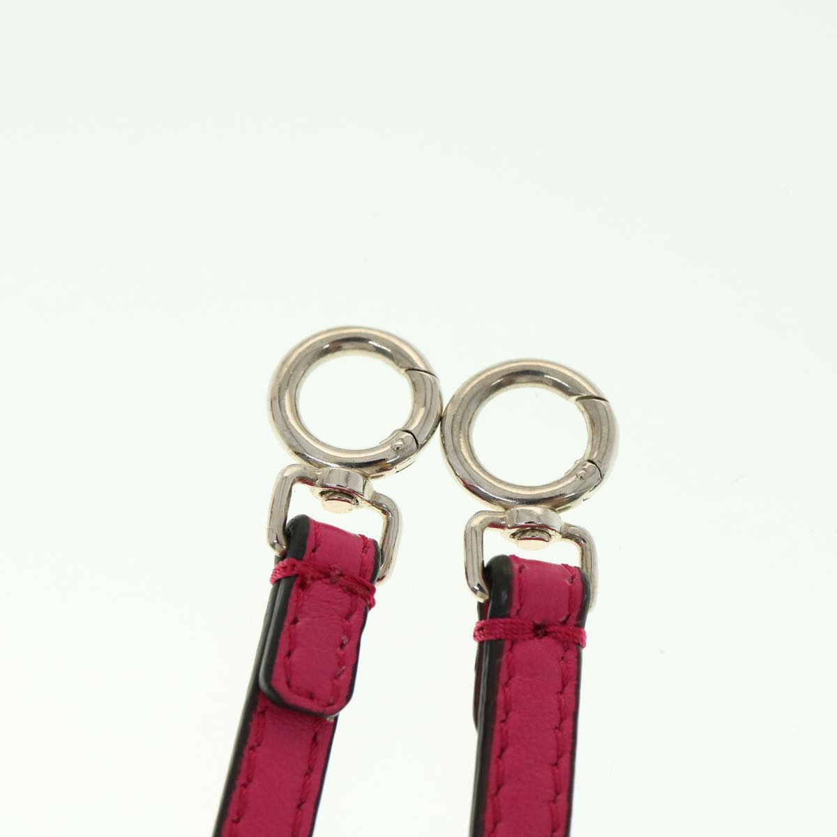 FENDI Micro Peek A Boo Hand Bag Leather 2way Pink Auth am2705gAV