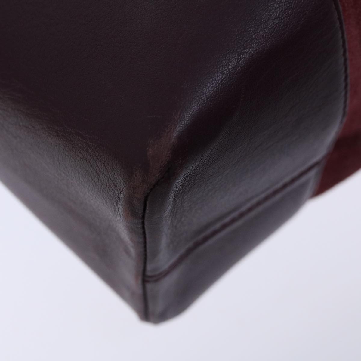 LOEWE Shoulder Bag Suede Purple Auth hk1162