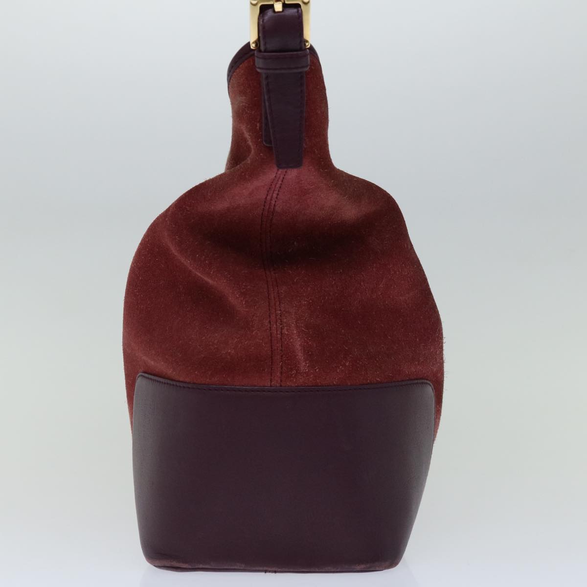 LOEWE Shoulder Bag Suede Purple Auth hk1162