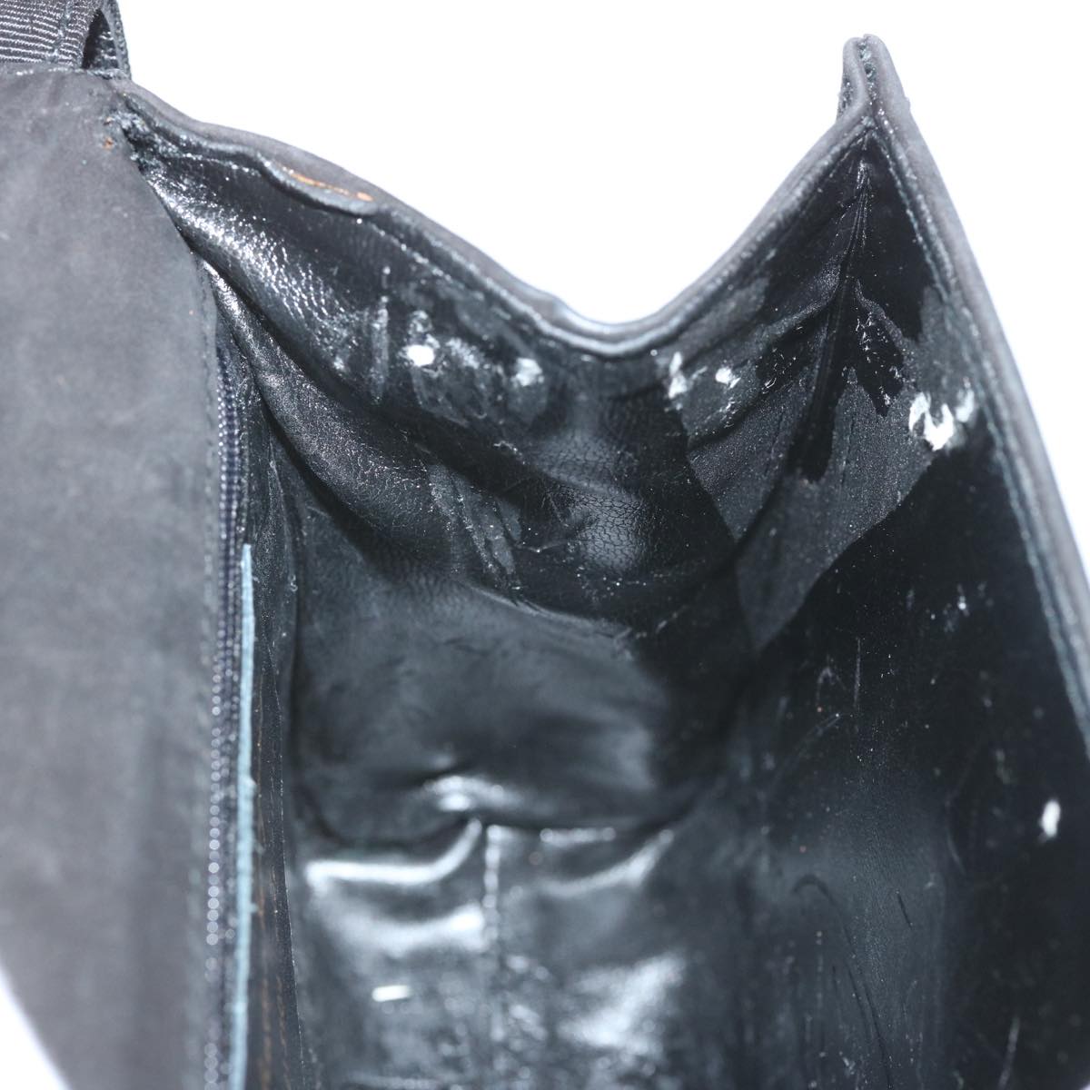 Salvatore Ferragamo Hand Bag Suede 2way Black Auth hk1171