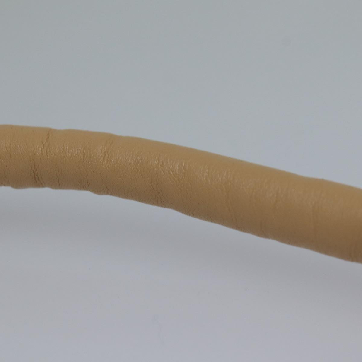 BOTTEGA VENETA Hand Bag Leather 2way Beige Auth hk1443V