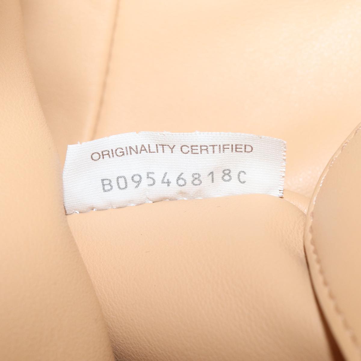 BOTTEGA VENETA Hand Bag Leather 2way Beige Auth hk1443V