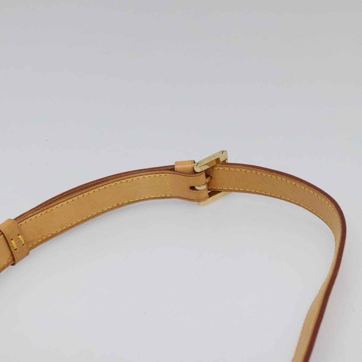 LOUIS VUITTON Monogram Vernis Thompson Street Bag Beige M91301 LV Auth hk1982