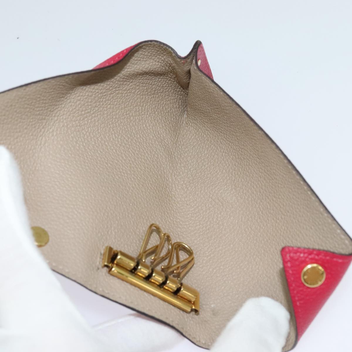 LOUIS VUITTON Multicles Berlingo Key Case Courier Taurillon M61482 Auth hk1996