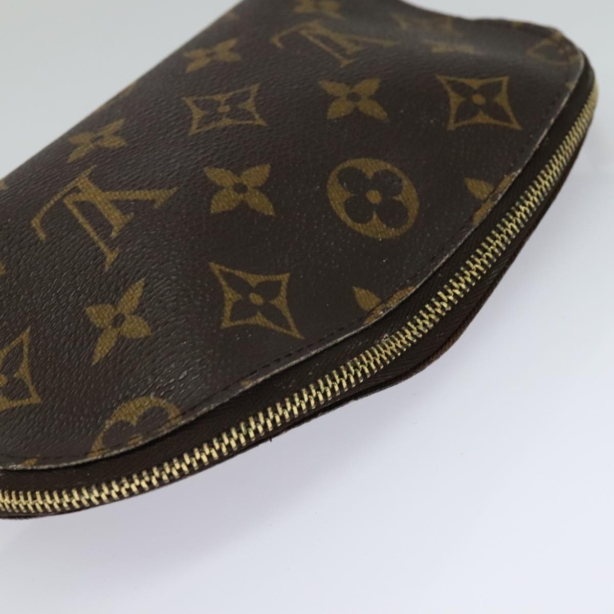 LOUIS VUITTON Monogram Pochette Cosmetic PM Cosmetic Pouch M47515 LV Auth hk2001