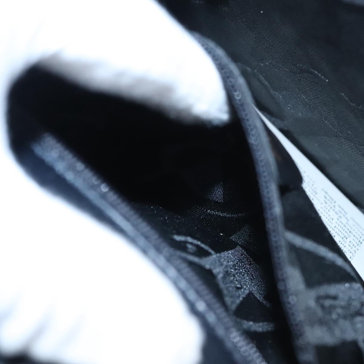 Salvatore Ferragamo Vala Hand Bag Leather Navy Gold Auth hk2025