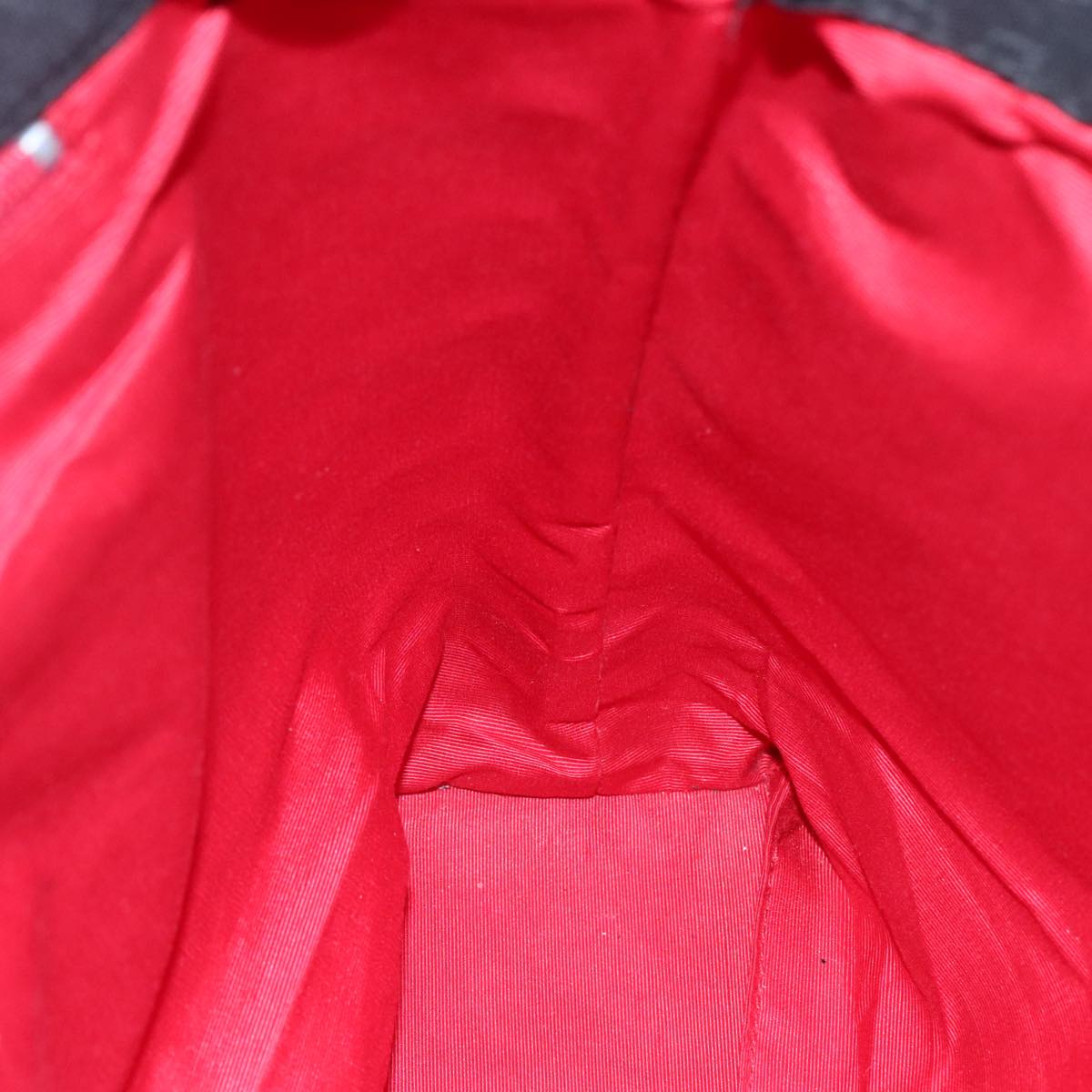 BVLGARI Tote Bag Canvas Leather Black Silver Auth hk2061