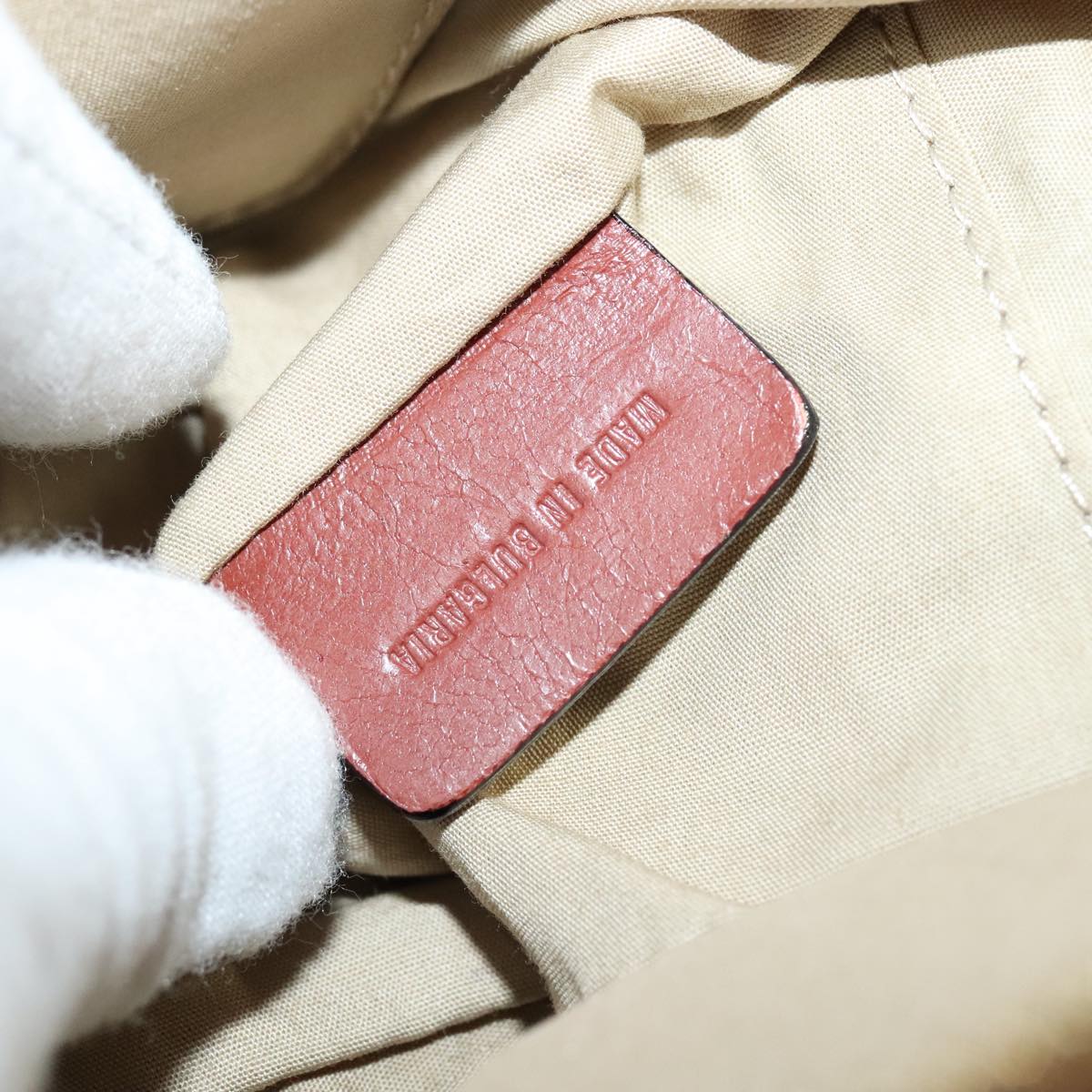 Chloe Shadow Shoulder Bag Leather 2way Brown Gold Auth hk2098