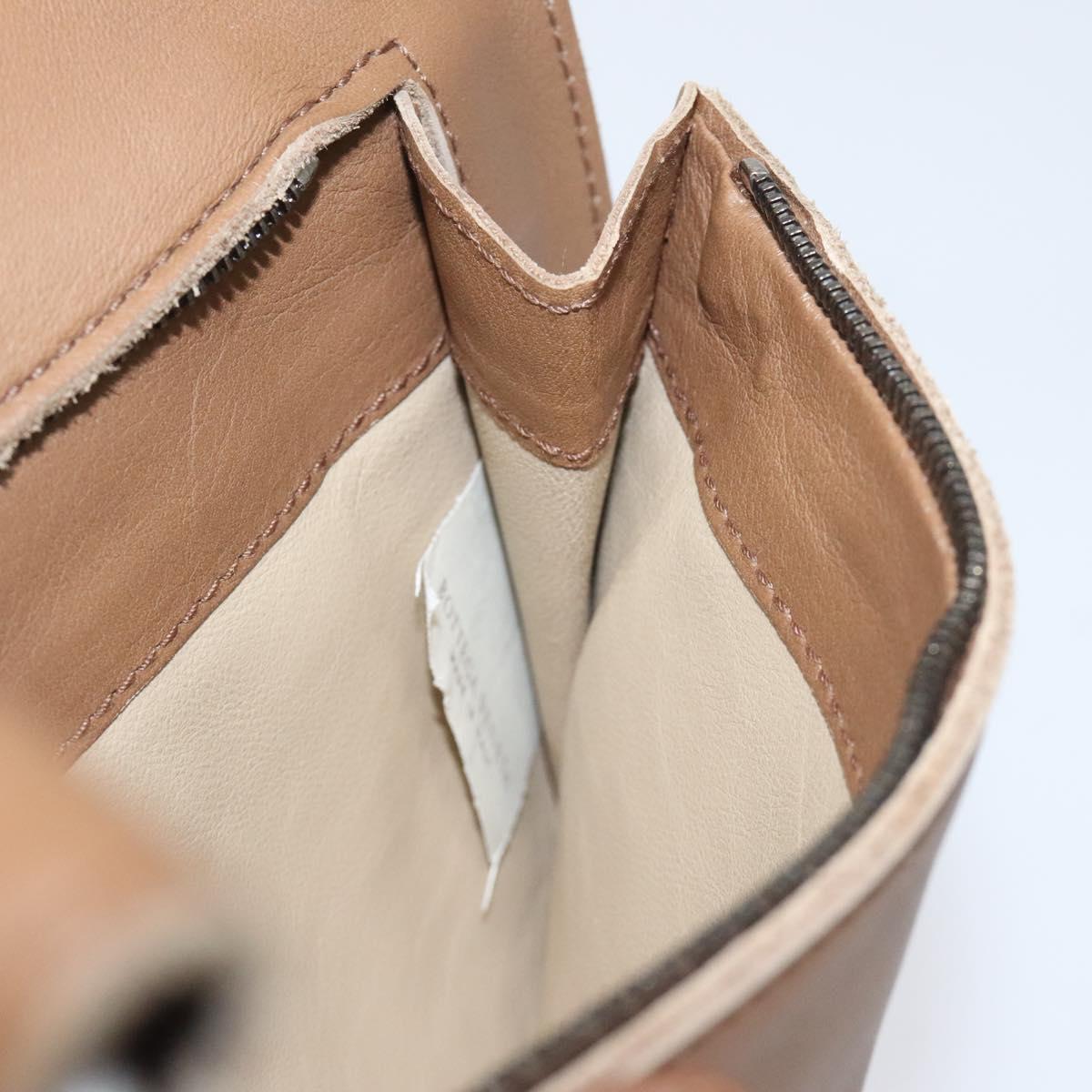 BOTTEGA VENETA Waist bag Leather Brown Auth hk2178