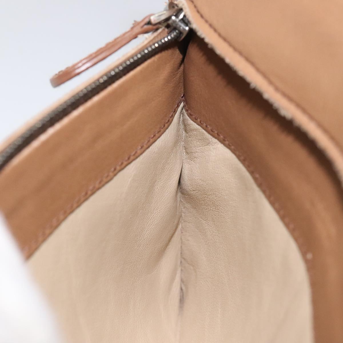 BOTTEGA VENETA Waist bag Leather Brown Auth hk2178