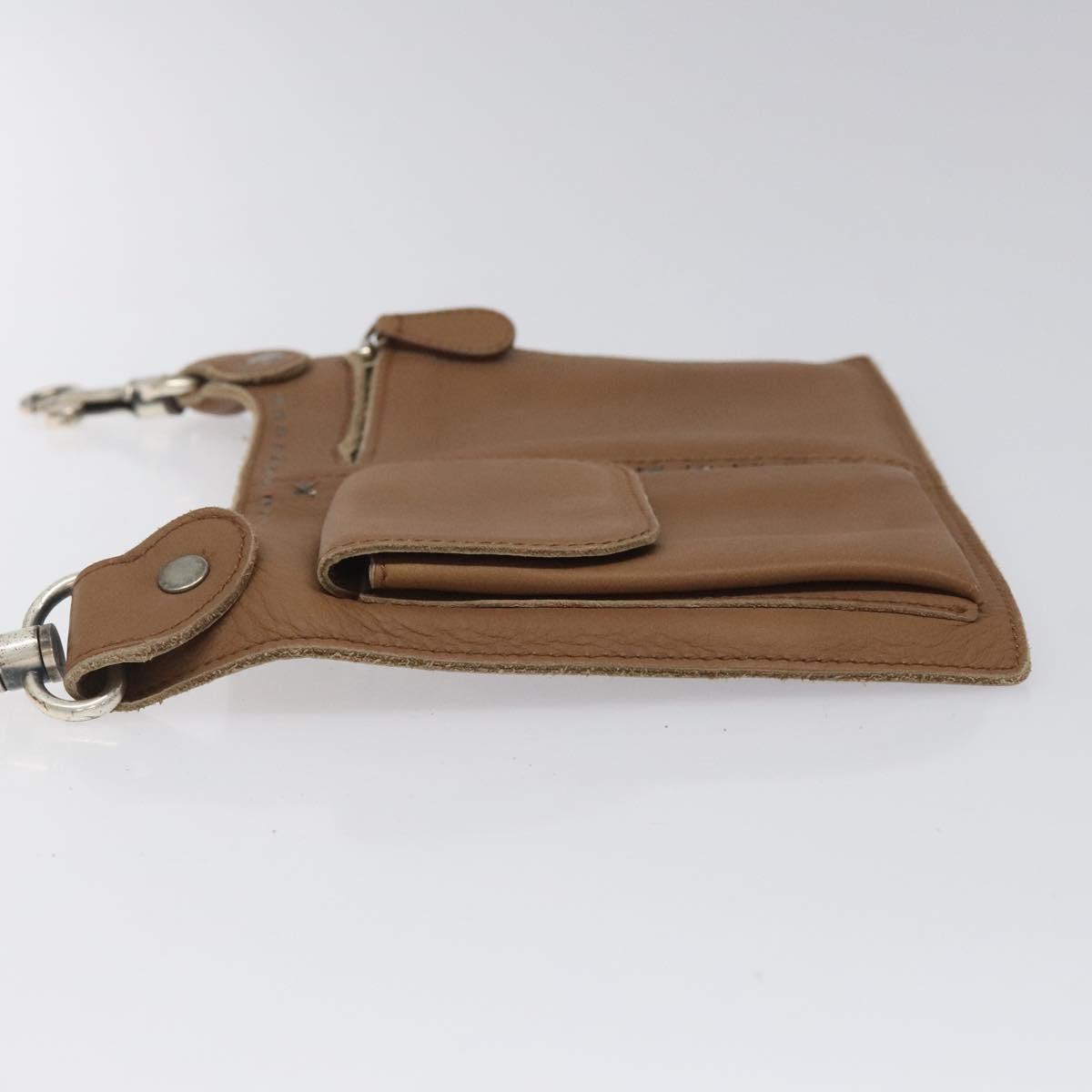 BOTTEGA VENETA Waist bag Leather Brown Auth hk2178