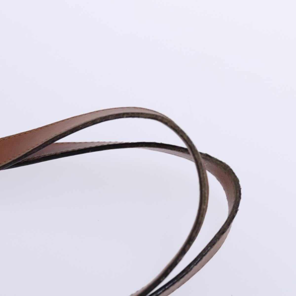 Salvatore Ferragamo Shoulder Bag Canvas Brown Auth hk2205