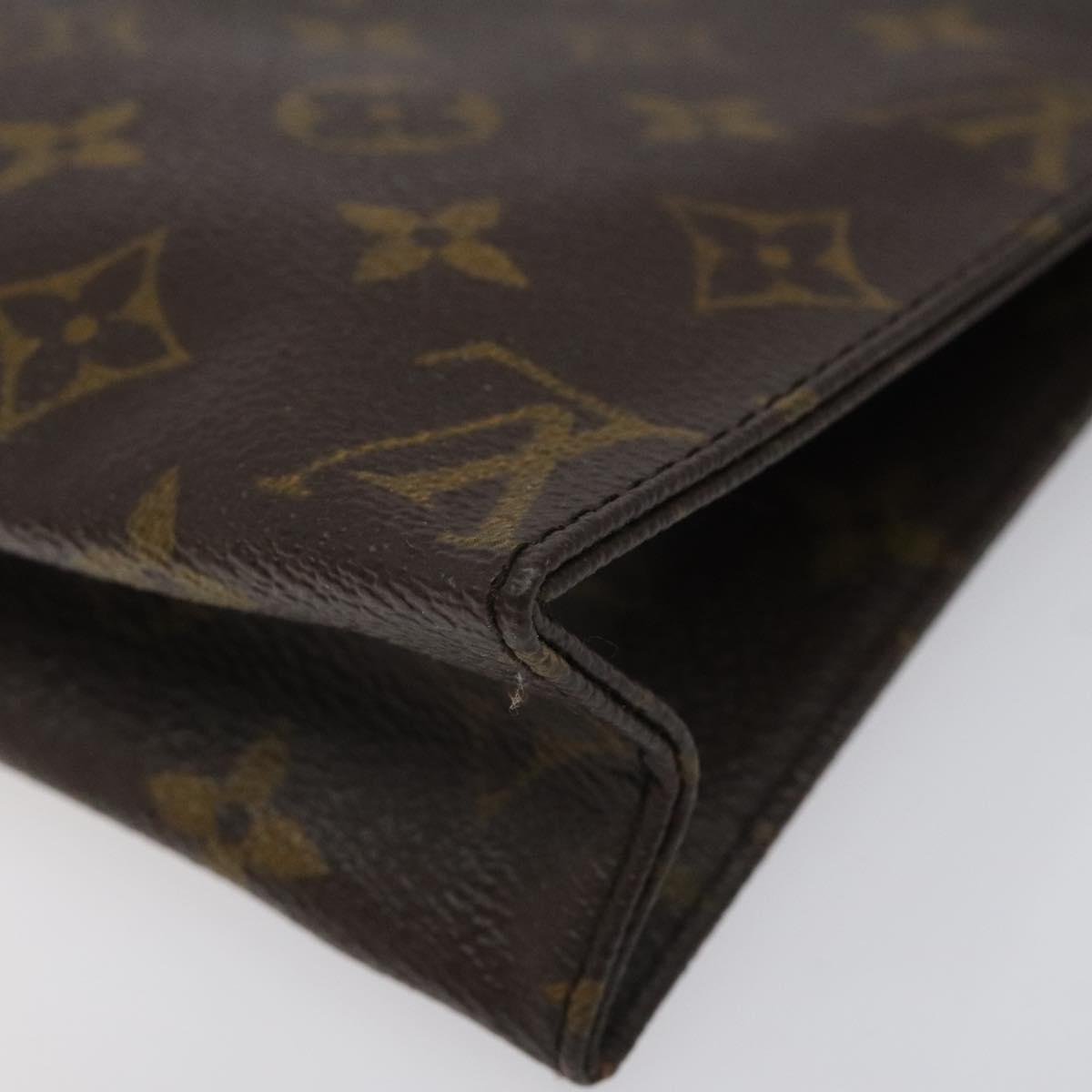 LOUIS VUITTON Monogram Poche Toilette 19 Pouch M47544 LV Auth hk2245