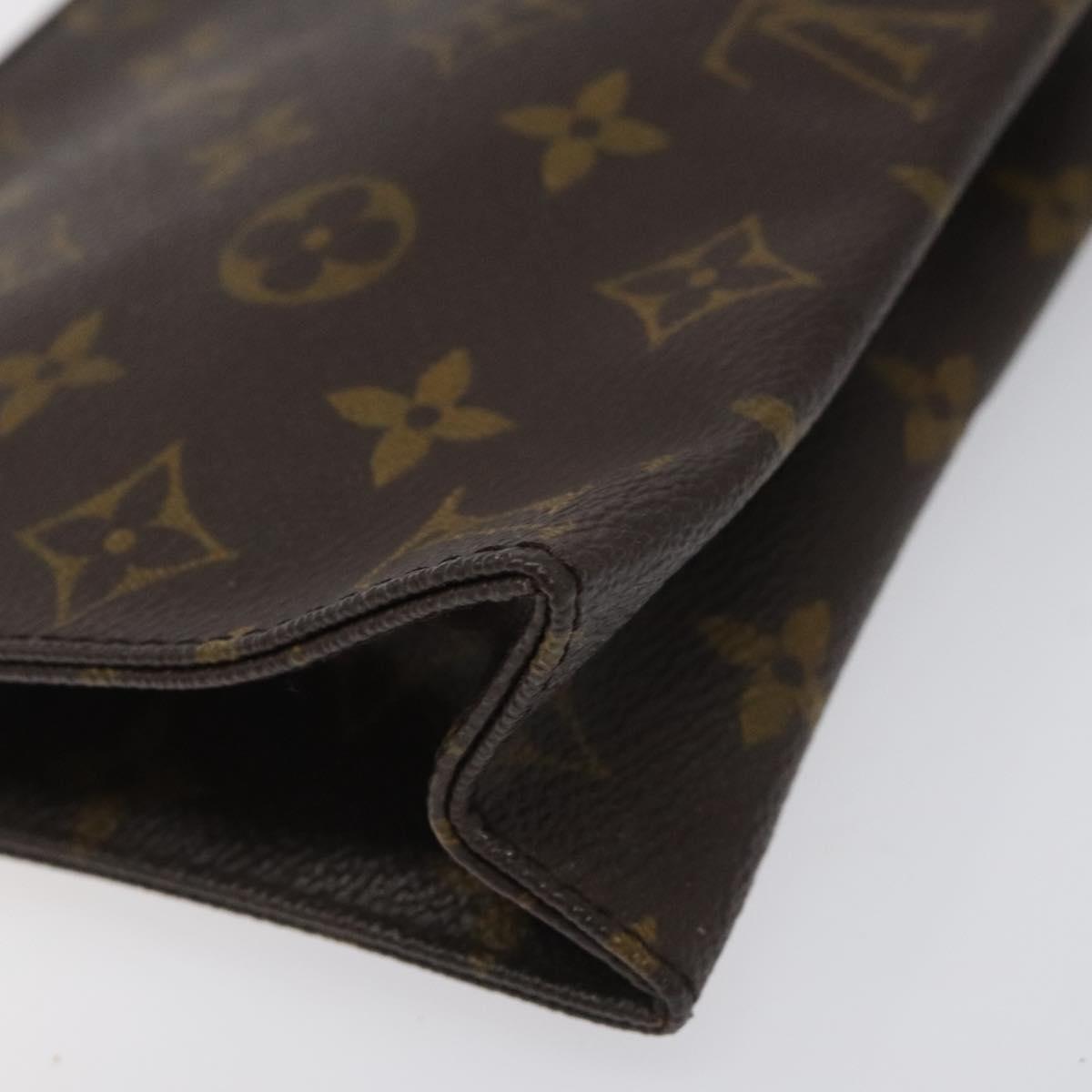 LOUIS VUITTON Monogram Poche Toilette 19 Pouch M47544 LV Auth hk2245