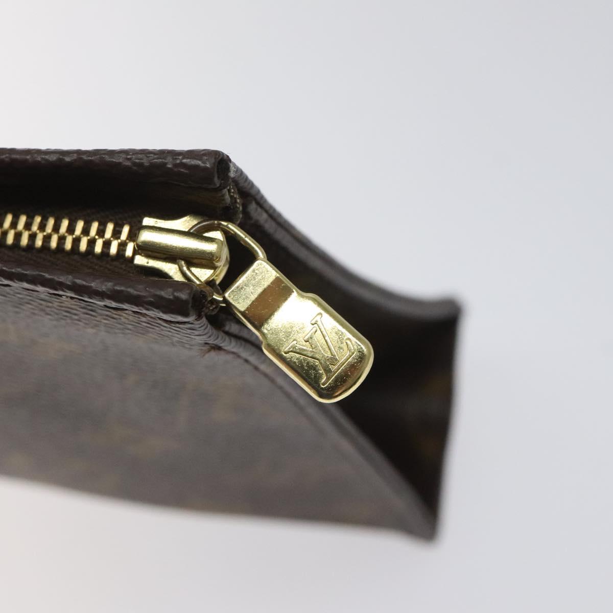 LOUIS VUITTON Monogram Poche Toilette 19 Pouch M47544 LV Auth hk2245