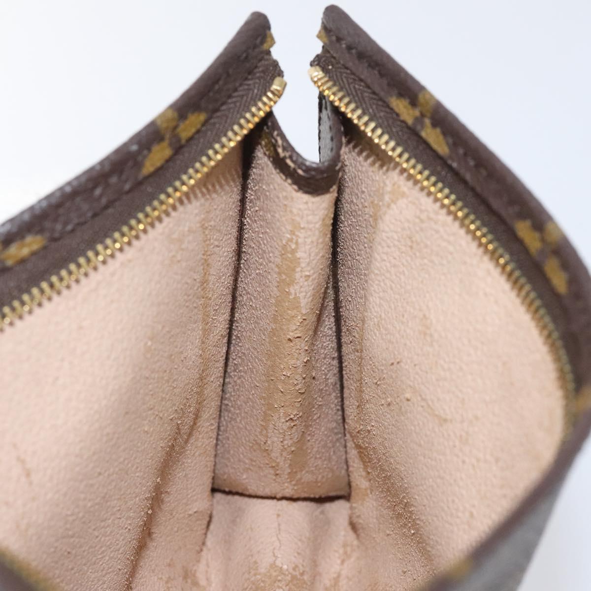 LOUIS VUITTON Monogram Poche Toilette 19 Pouch M47544 LV Auth hk2245