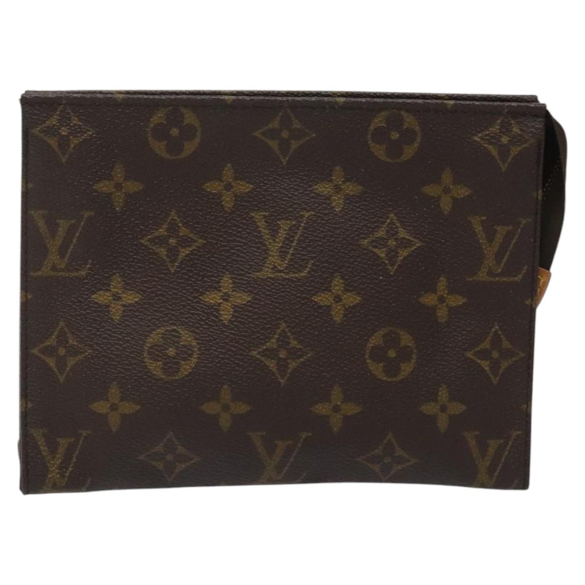 LOUIS VUITTON Monogram Poche Toilette 19 Pouch M47544 LV Auth hk2245