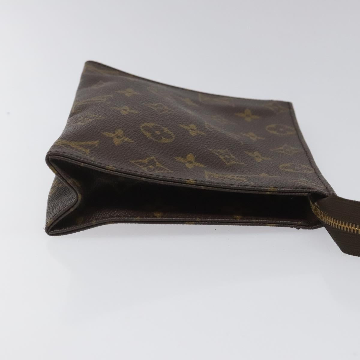LOUIS VUITTON Monogram Poche Toilette 19 Pouch M47544 LV Auth hk2245