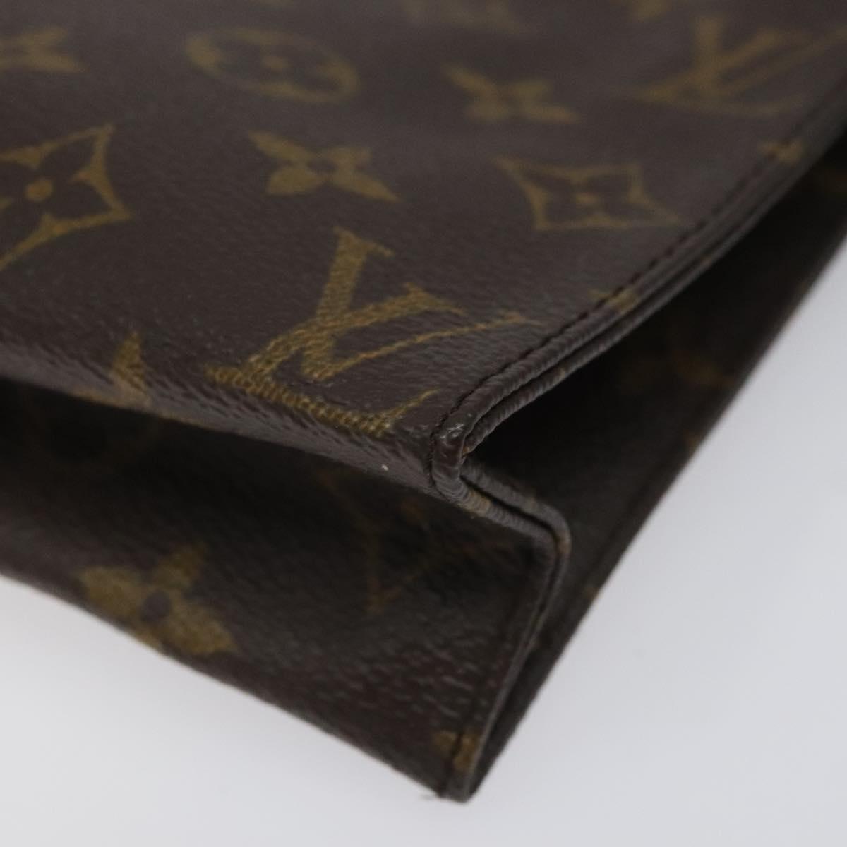 LOUIS VUITTON Monogram Poche Toilette 19 Pouch M47544 LV Auth hk2245