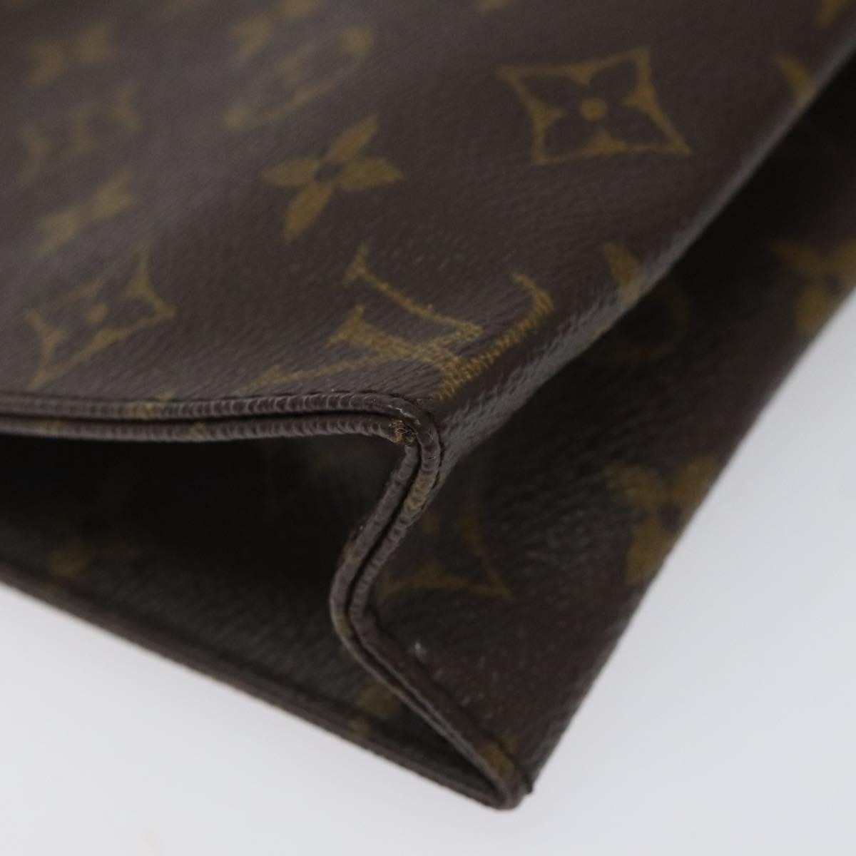 LOUIS VUITTON Monogram Poche Toilette 19 Pouch M47544 LV Auth hk2245