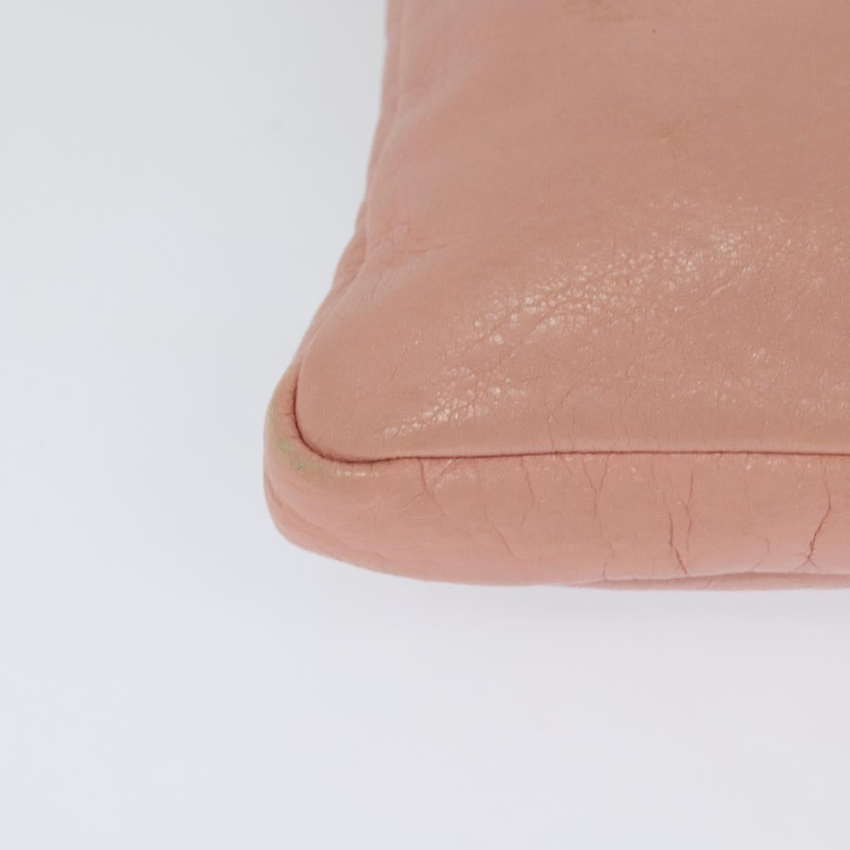 BALENCIAGA Shoulder Bag Leather Pink 310250 Auth hk2257V