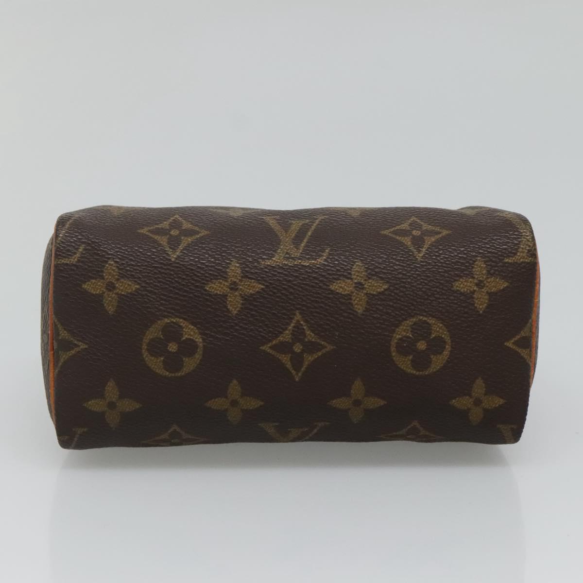 LOUIS VUITTON Monogram Mini Speedy Hand Bag M41534 LV Auth hk2286
