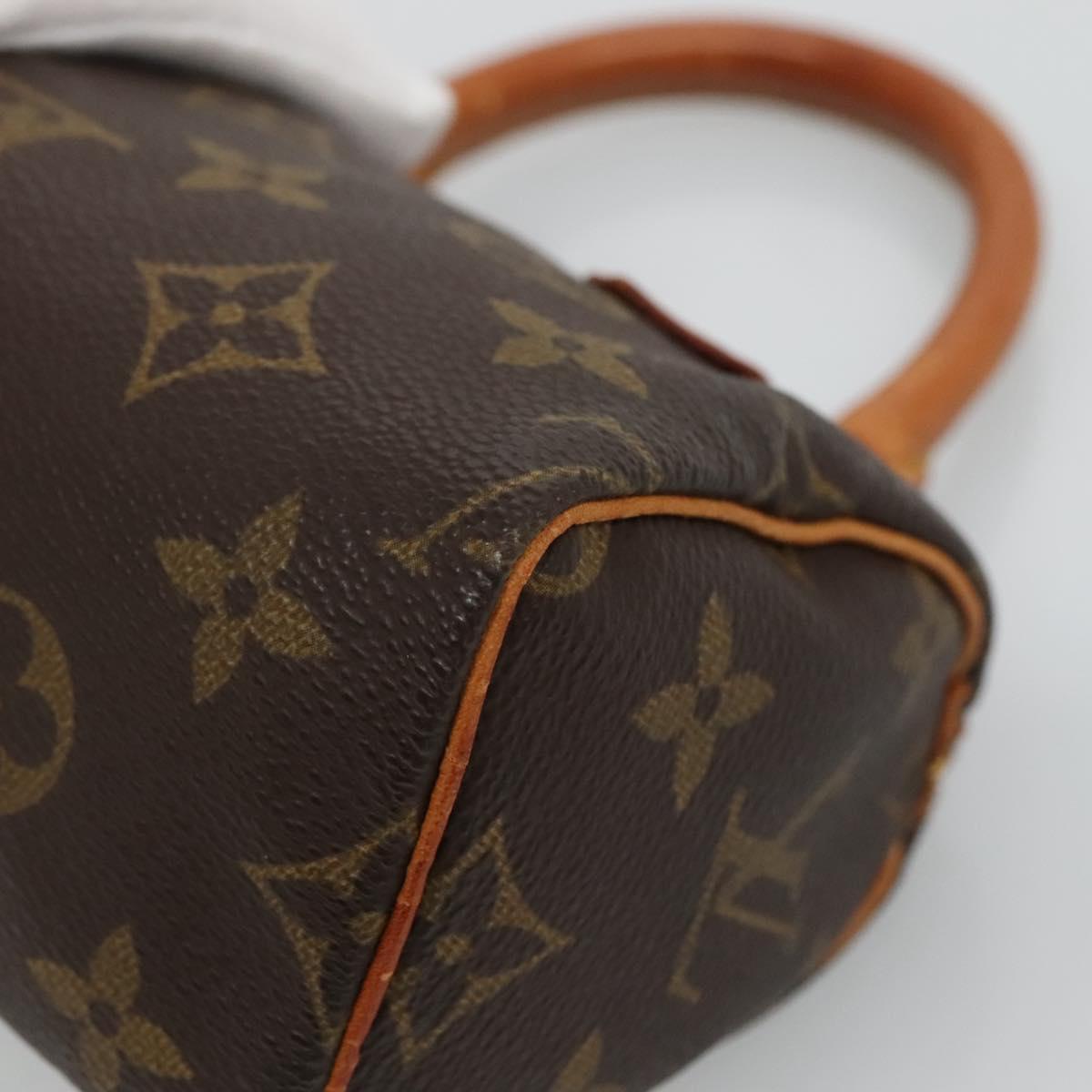 LOUIS VUITTON Monogram Mini Speedy Hand Bag M41534 LV Auth hk2286
