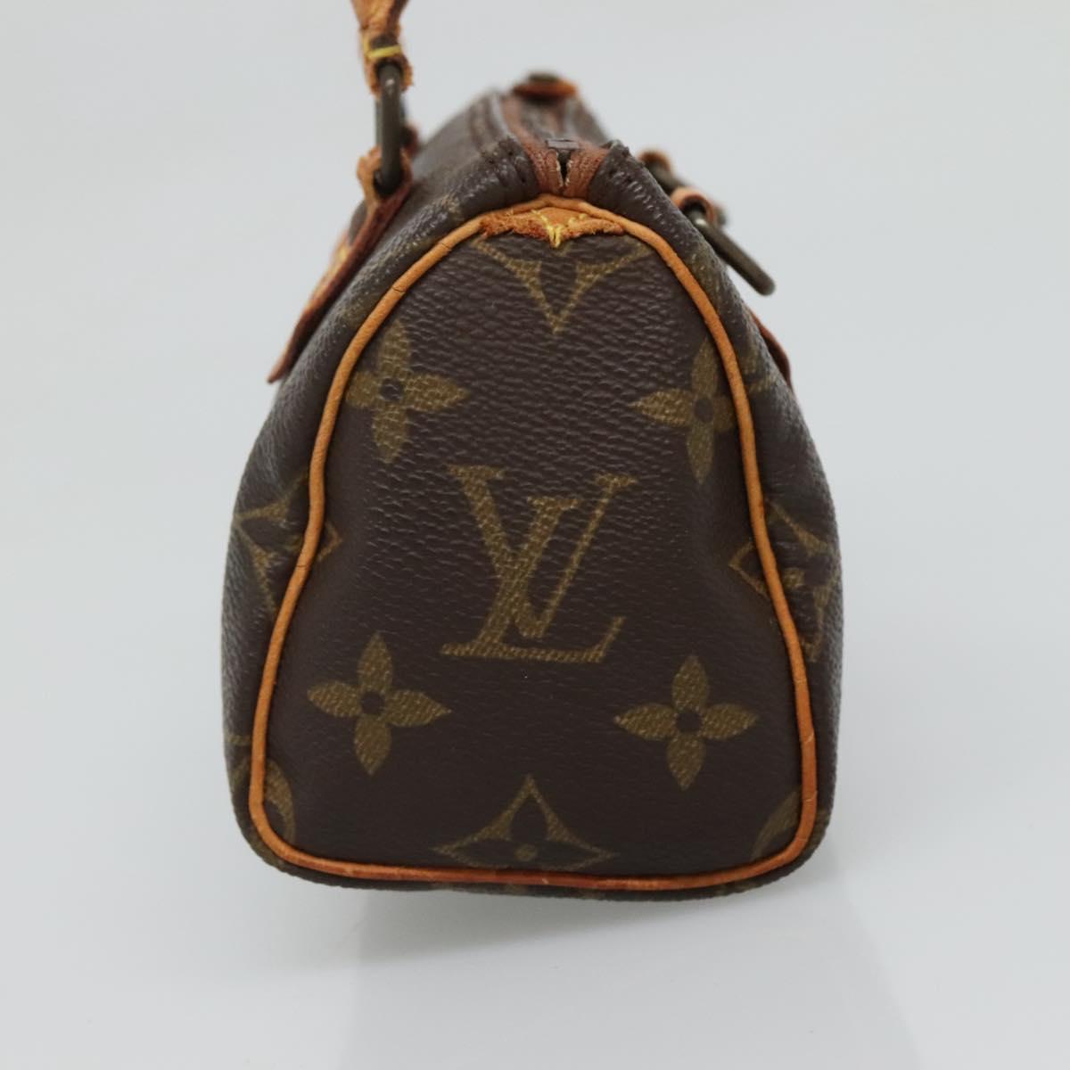 LOUIS VUITTON Monogram Mini Speedy Hand Bag M41534 LV Auth hk2286