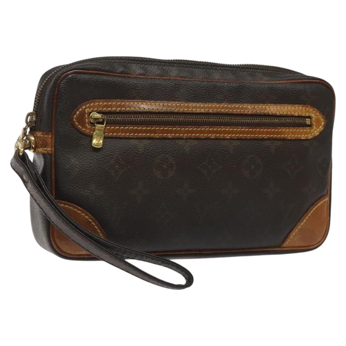 LOUIS VUITTON Monogram Marly Dragonne GM Clutch Bag M51825 LV Auth hk2291