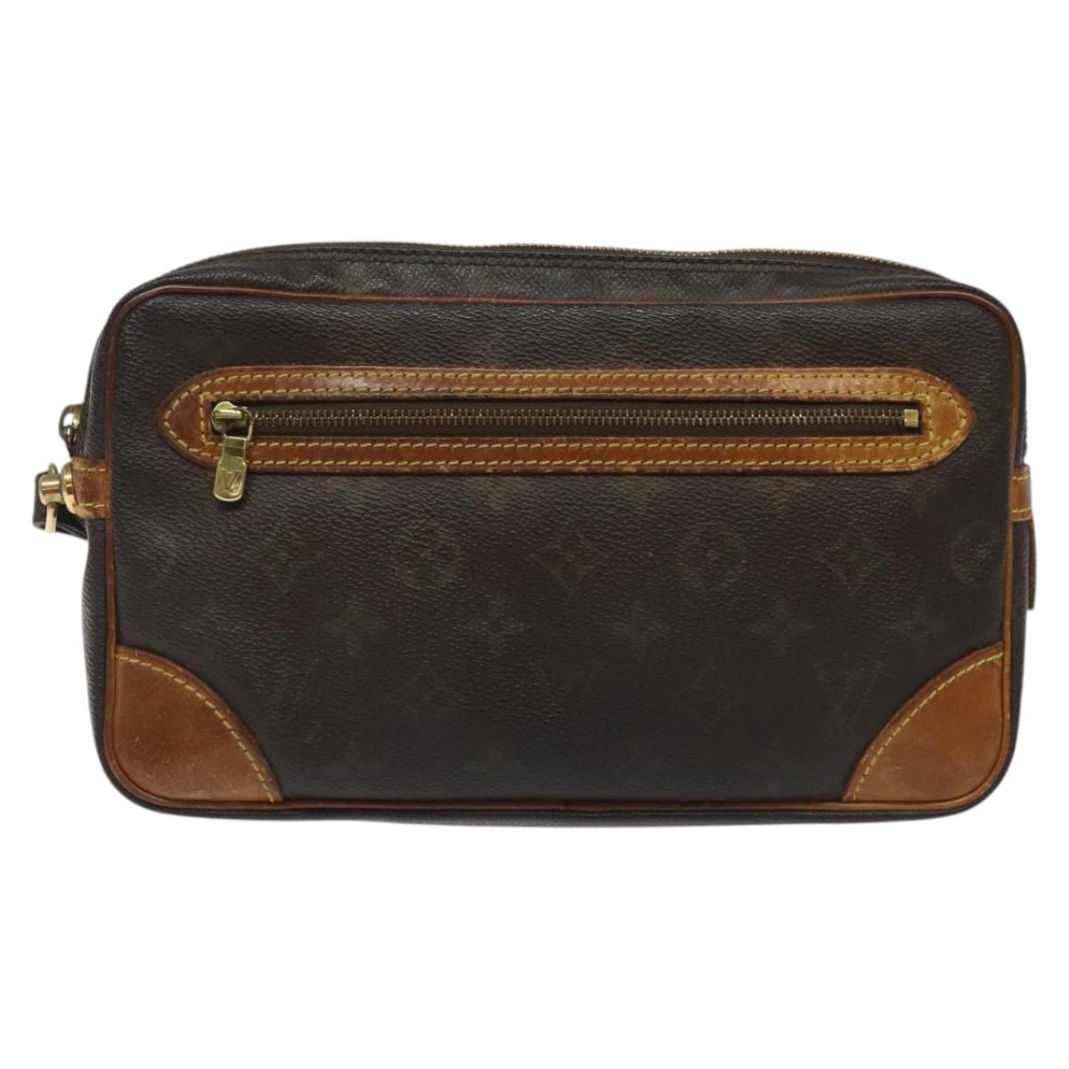 LOUIS VUITTON Monogram Marly Dragonne GM Clutch Bag M51825 LV Auth hk2291