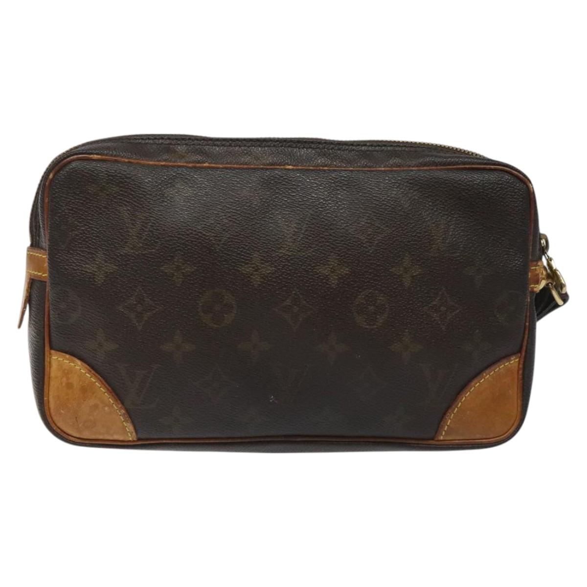 LOUIS VUITTON Monogram Marly Dragonne GM Clutch Bag M51825 LV Auth hk2291