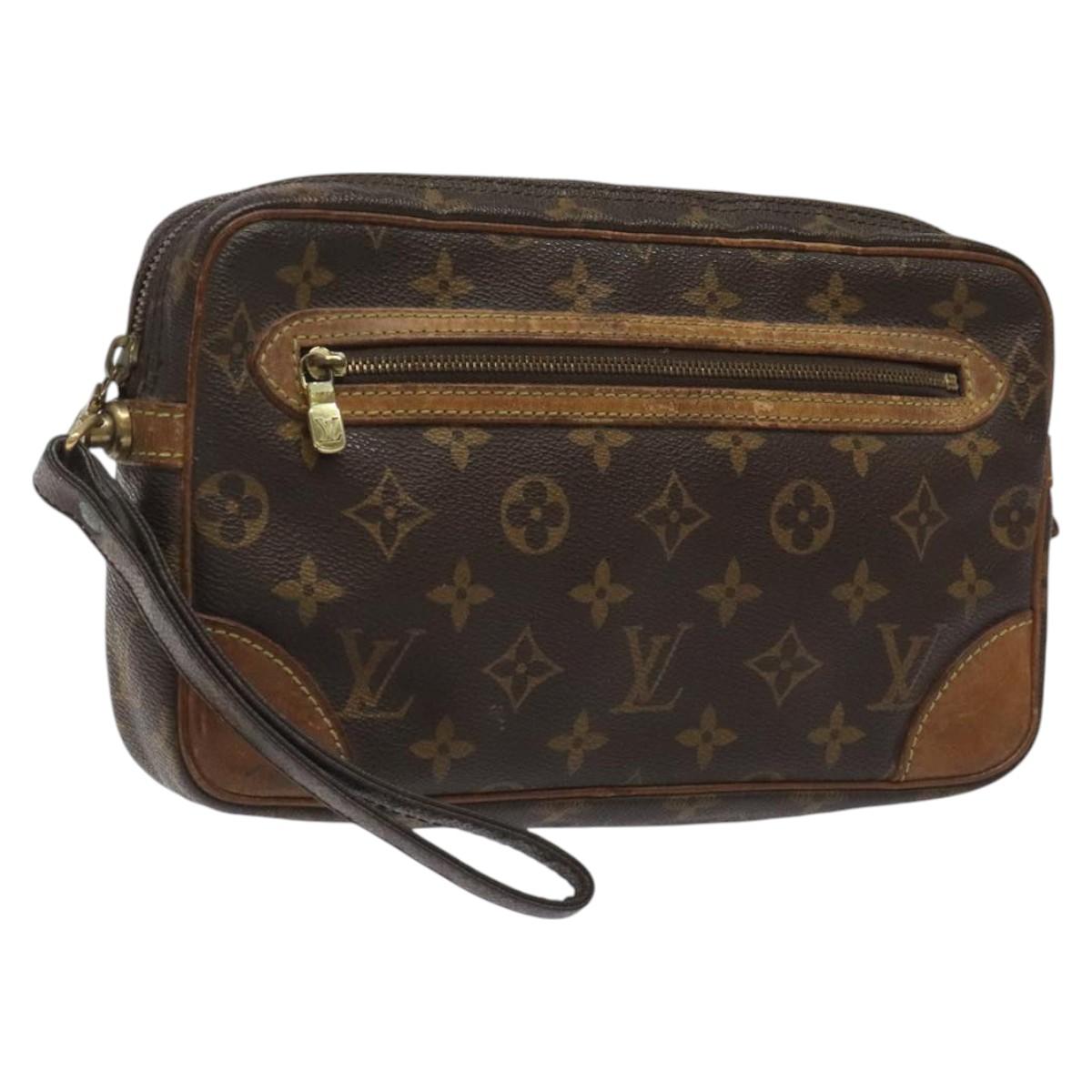 LOUIS VUITTON Monogram Marly Dragonne GM Clutch Bag M51825 LV Auth hk2292