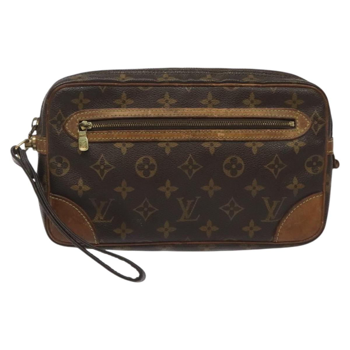 LOUIS VUITTON Monogram Marly Dragonne GM Clutch Bag M51825 LV Auth hk2292