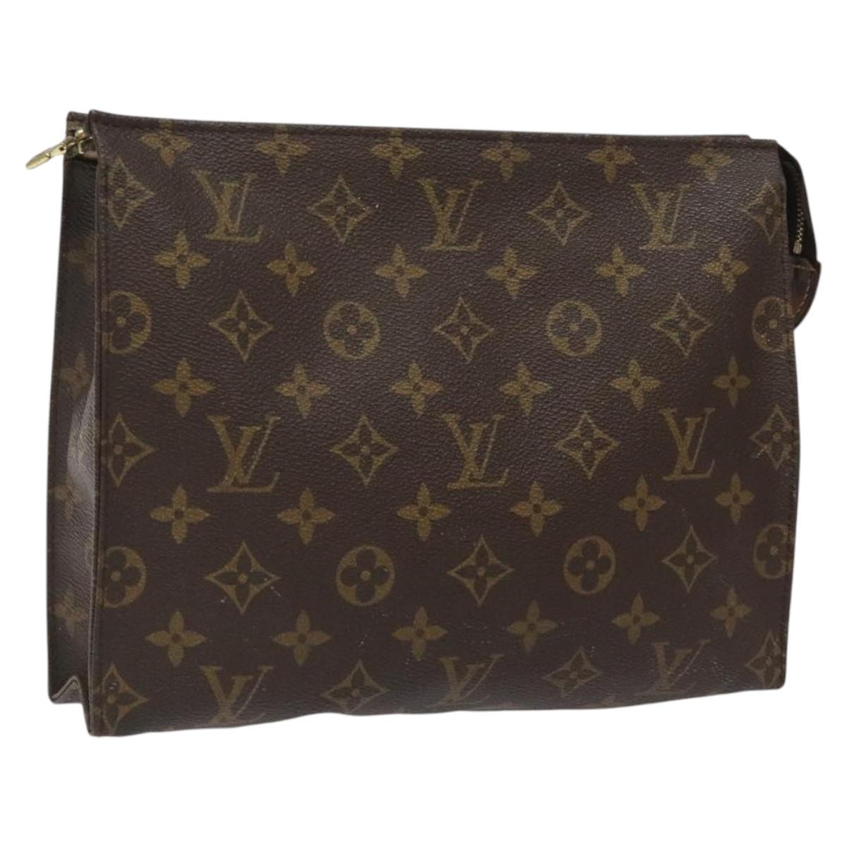 LOUIS VUITTON Monogram Poche Toilette 26 Pouch M47542 LV Auth hk2297