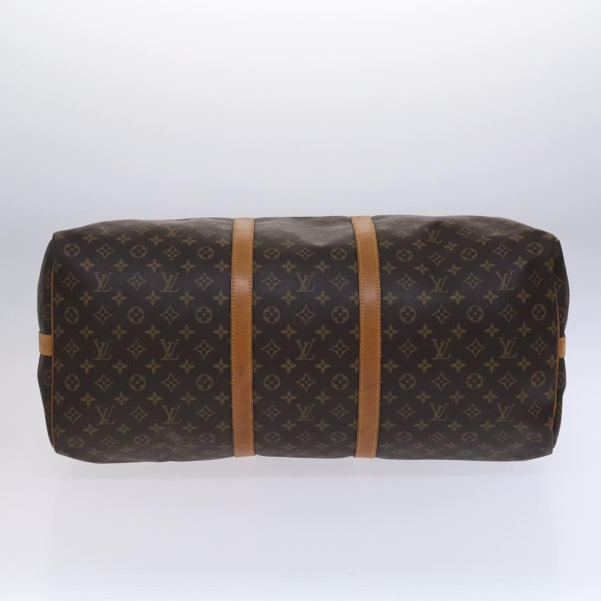 LOUIS VUITTON Monogram Keepall Bandouliere 60 Boston Bag M41412 LV Auth hk2300