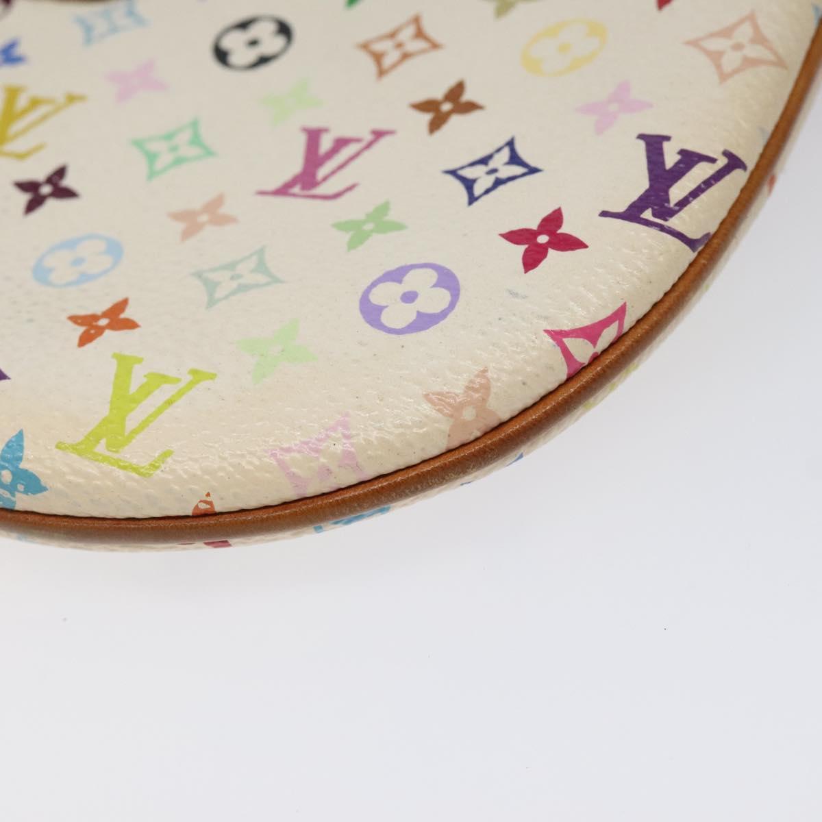 LOUIS VUITTON Monogram Multicolor Pochette GM Pouch White M60027 LV Auth hk2317