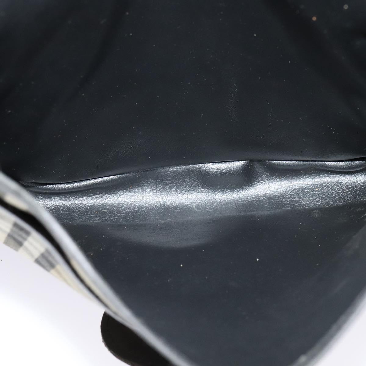 Burberrys Nova Check Shoulder Bag Canvas Leather Beige Black Auth hk2348