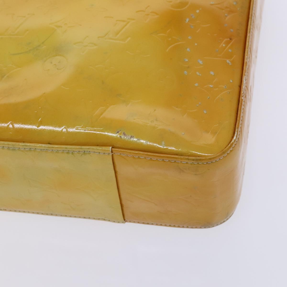 LOUIS VUITTON Monogram Vernis Columbus Tote Bag Gris M91028 LV Auth hk2353