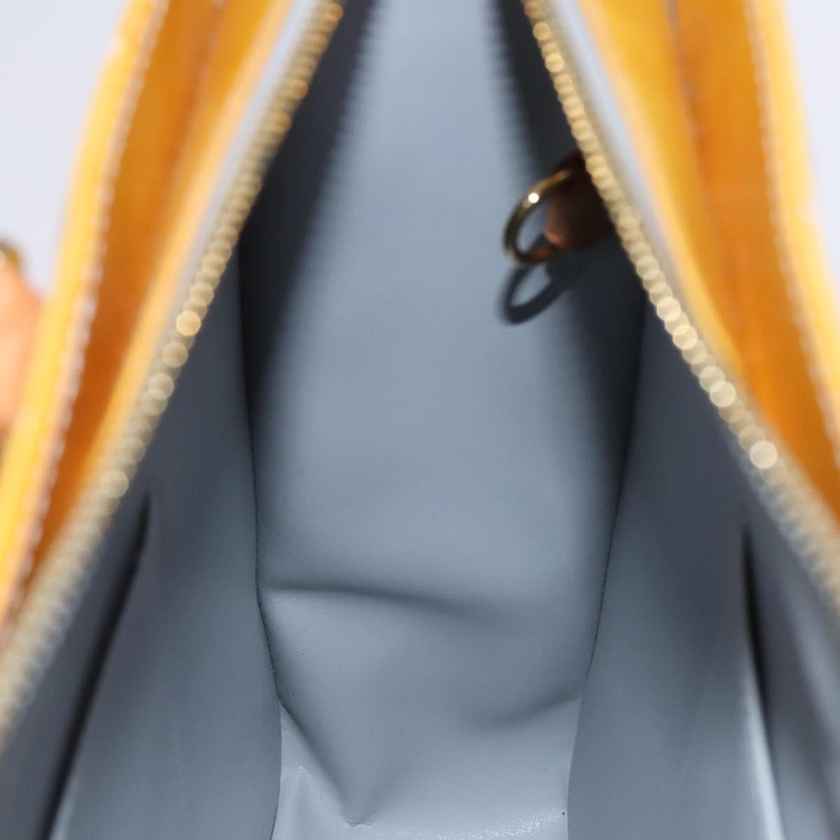 LOUIS VUITTON Monogram Vernis Columbus Tote Bag Gris M91028 LV Auth hk2353