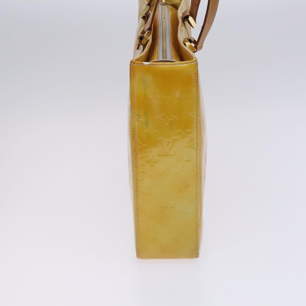 LOUIS VUITTON Monogram Vernis Columbus Tote Bag Gris M91028 LV Auth hk2353