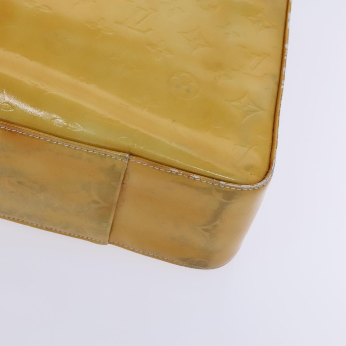 LOUIS VUITTON Monogram Vernis Columbus Tote Bag Gris M91028 LV Auth hk2354