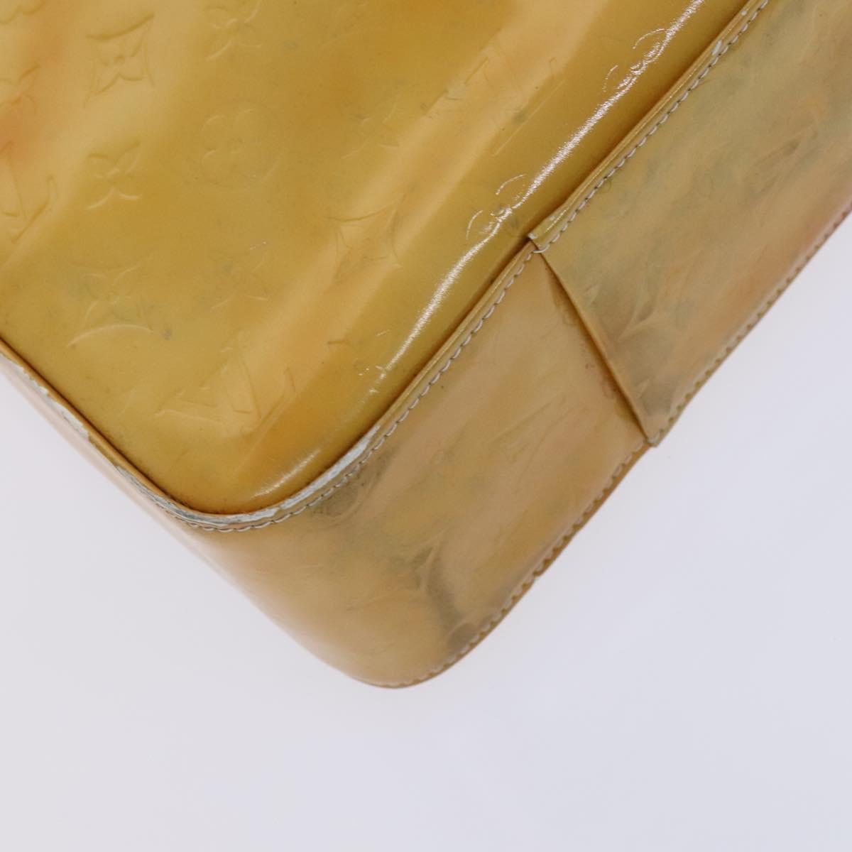 LOUIS VUITTON Monogram Vernis Columbus Tote Bag Gris M91028 LV Auth hk2354