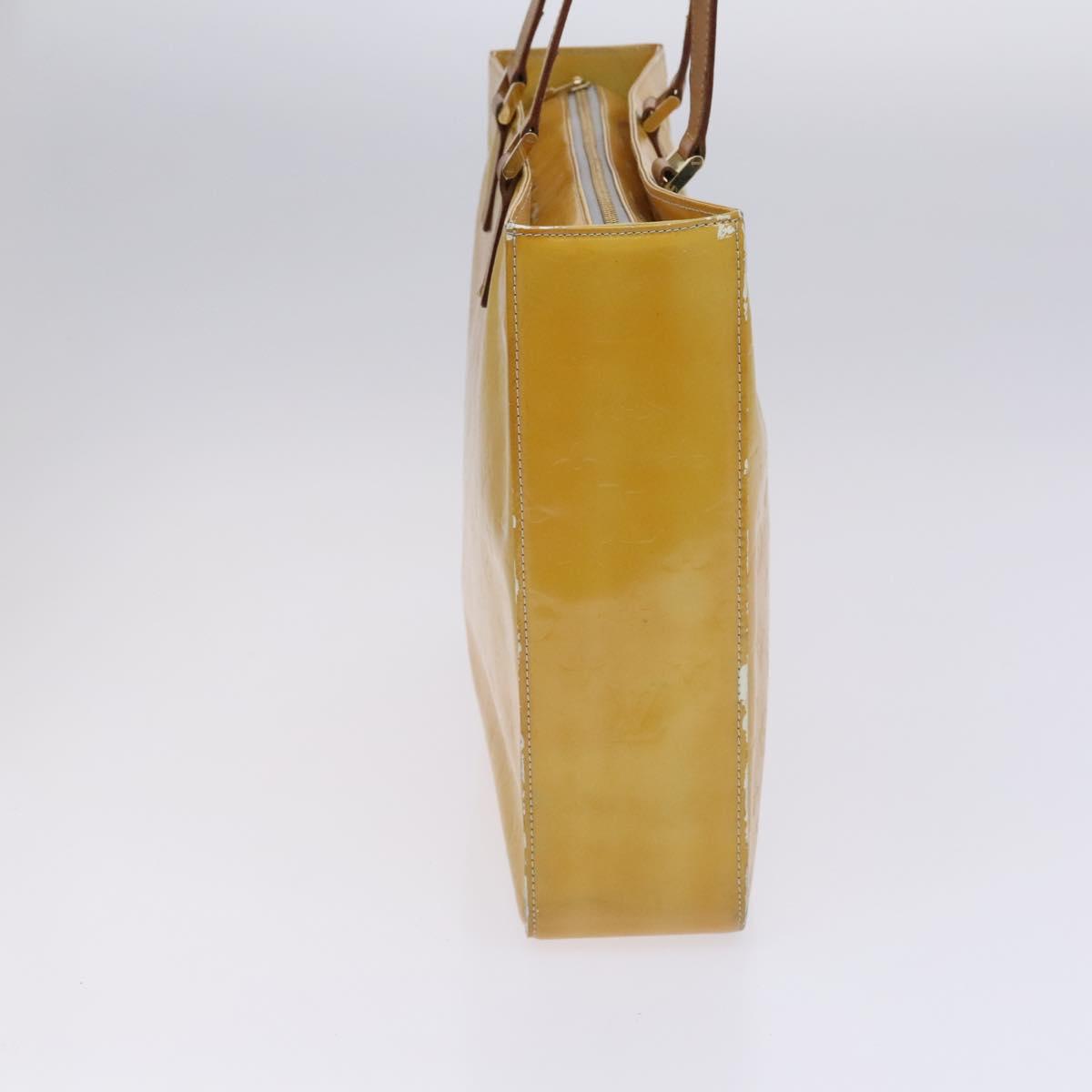 LOUIS VUITTON Monogram Vernis Columbus Tote Bag Gris M91028 LV Auth hk2354