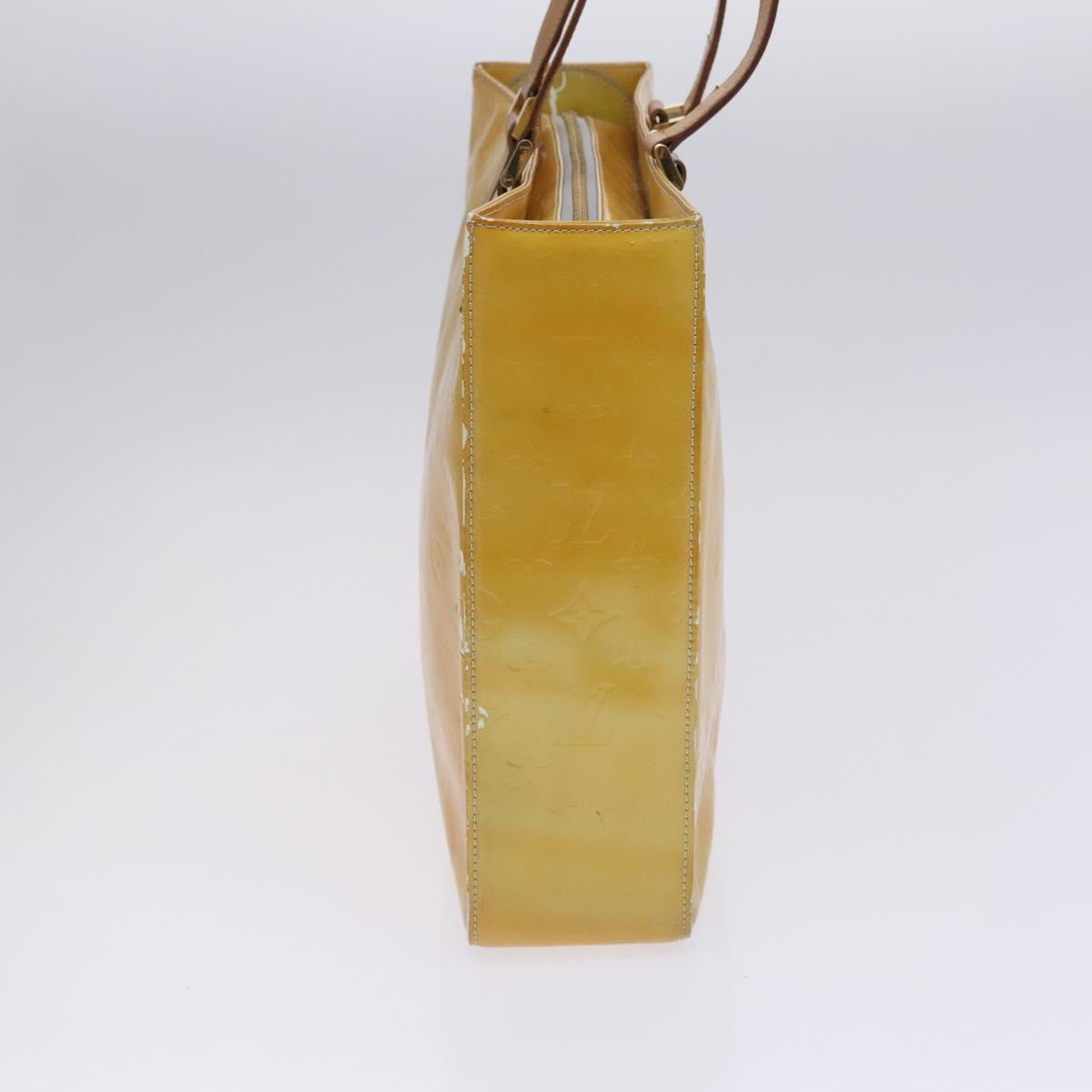 LOUIS VUITTON Monogram Vernis Columbus Tote Bag Gris M91028 LV Auth hk2354