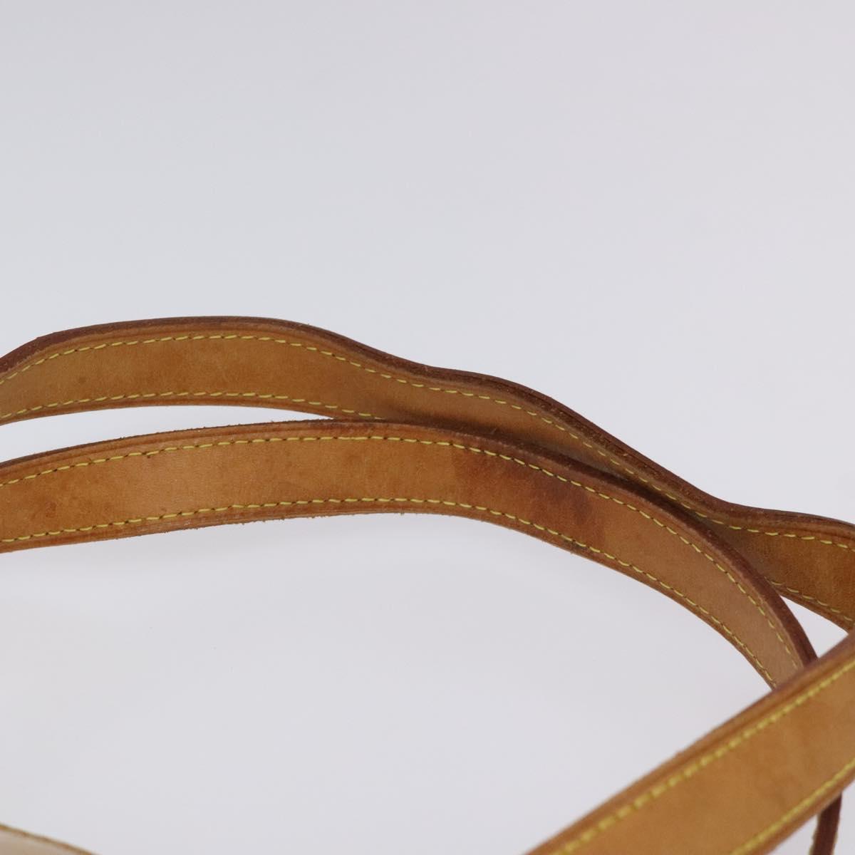 LOUIS VUITTON Monogram Vernis Houston Hand Bag Beige M91004 LV Auth hk2355