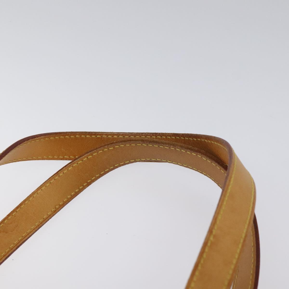 LOUIS VUITTON Monogram Vernis Houston Hand Bag Beige M91004 LV Auth hk2356