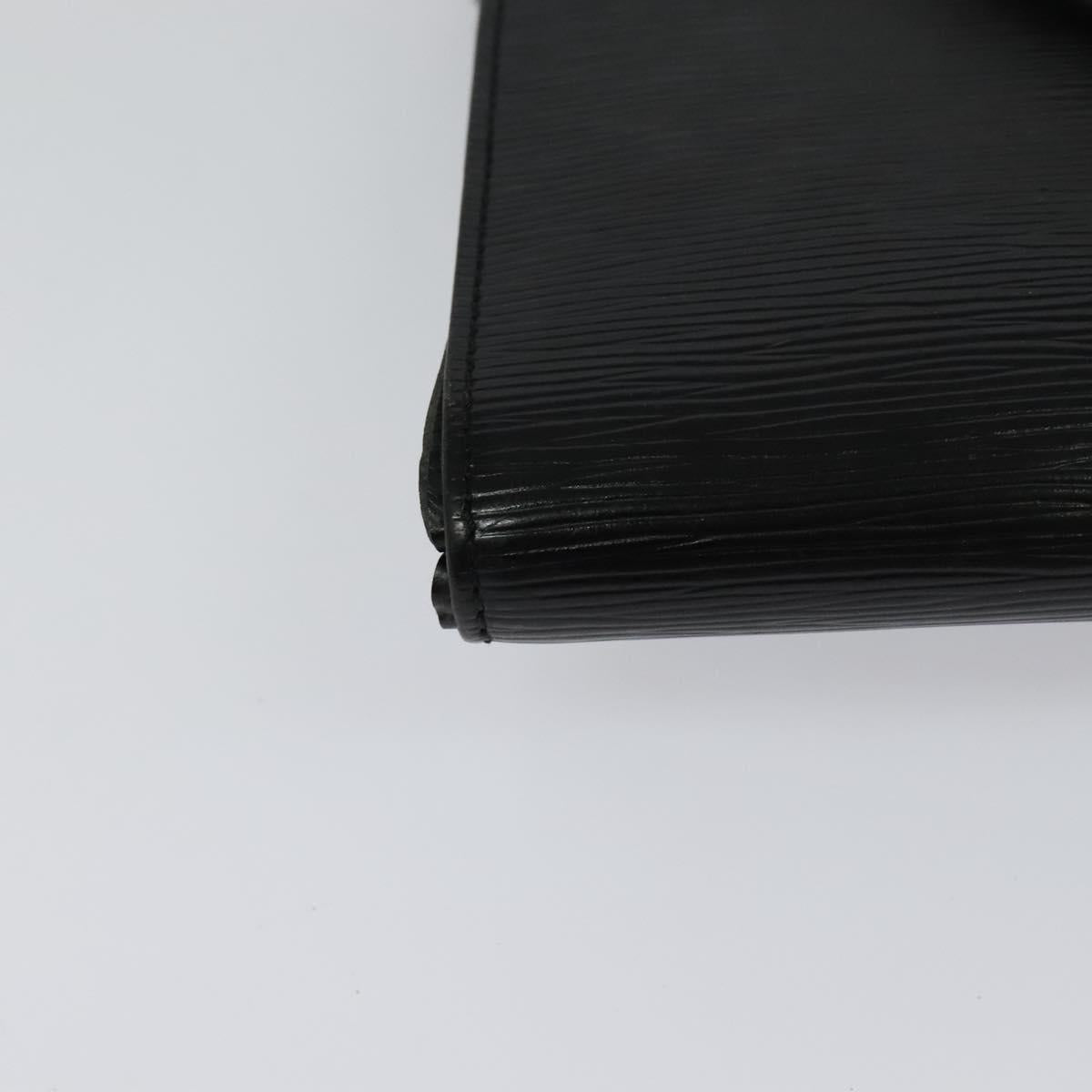 LOUIS VUITTON Epi Pochette Arche Shoulder Bag Black Noir M52572 LV Auth hk2361