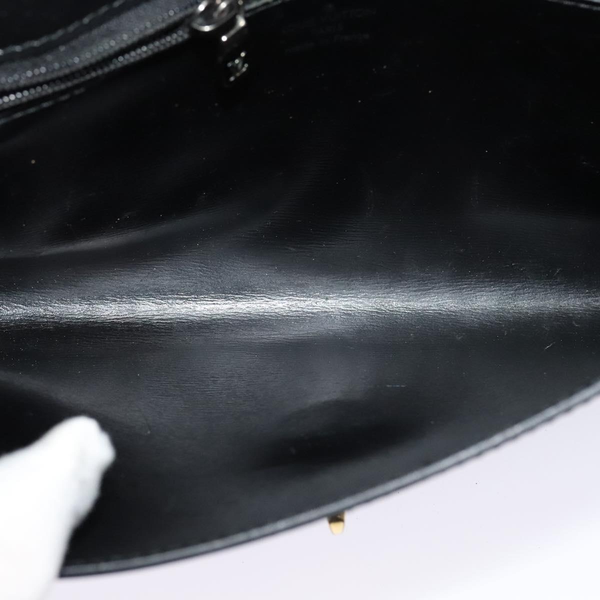 LOUIS VUITTON Epi Pochette Arche Shoulder Bag Black Noir M52572 LV Auth hk2361