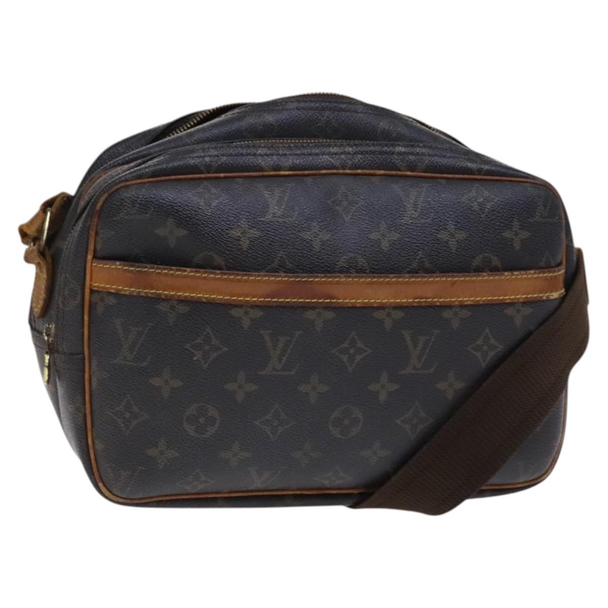 LOUIS VUITTON Monogram Reporter PM Shoulder Bag M45254 LV Auth hk2367
